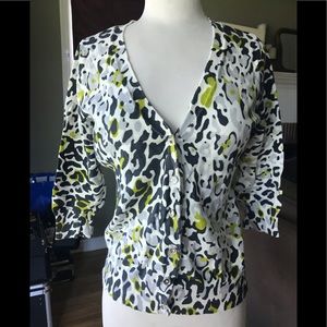 Cardigan, multi colored.